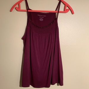 American Eagle Soft & Sexy purple ruffle tank